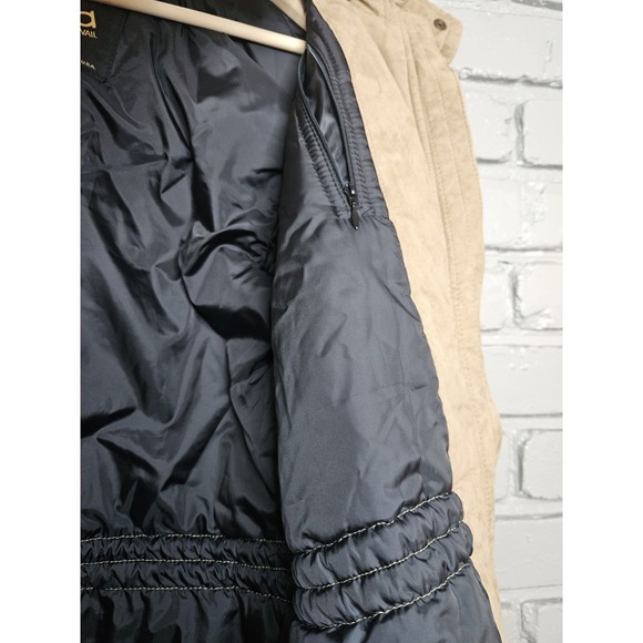 Skea Paris/Vail Women's Vintage Parka Ski Snow Jacket Size 4 Brown Faux Suede - Picture 11 of 16